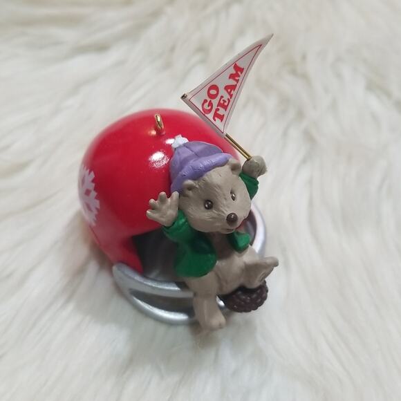 Vintage Hallmark Keepsake Ornament Faithful Fan 1995 - Picture 3 of 4